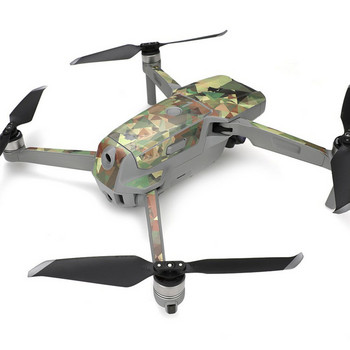 Επαναχρησιμοποιήσιμο αυτοκόλλητο δέρματος Drone Προστατευτικό χωρίς ίχνος Μπαταρία στυλ γκράφιτι Αφαιρούμενο αυτοκόλλητο ελεγκτή αντιηλιακής προστασίας για DJI Mavic Air 2
