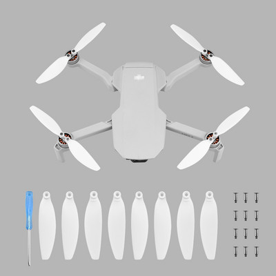 2 para bijelih propelera za DJI Mini 2/Mini rekvizite za drone, zamjena, rezervna lopatica propelera s niskom razinom buke za dodatke Mini 2/Mini
