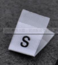 100kom Oznaka s veličinom odjeće Crni tekst Bijela odjeća Odjeća Majica Haljina Oznaka s naljepnicom od tkanine XS SML XL 2XL 3XL 4XL