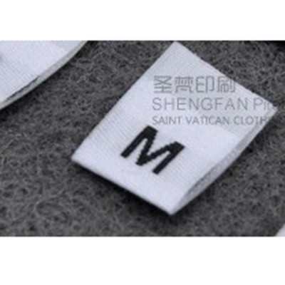 100kom Oznaka s veličinom odjeće Crni tekst Bijela odjeća Odjeća Majica Haljina Oznaka s naljepnicom od tkanine XS SML XL 2XL 3XL 4XL