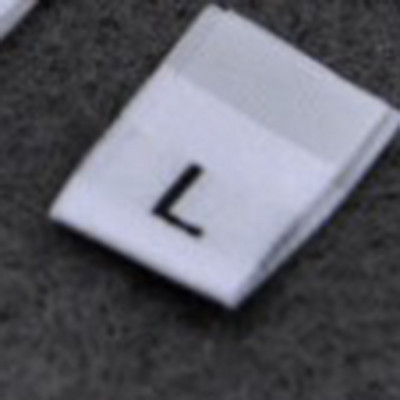 100kom Oznaka s veličinom odjeće Crni tekst Bijela odjeća Odjeća Majica Haljina Oznaka s naljepnicom od tkanine XS SML XL 2XL 3XL 4XL