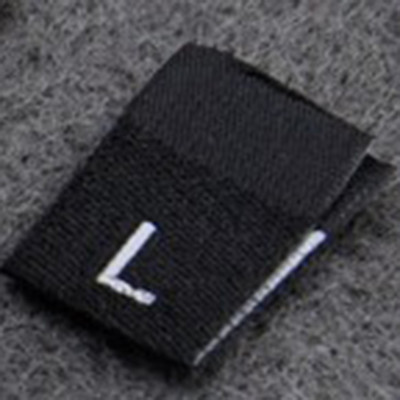 100kom Oznaka s veličinom odjeće Crni tekst Bijela odjeća Odjeća Majica Haljina Oznaka s naljepnicom od tkanine XS SML XL 2XL 3XL 4XL