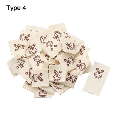 50kom platnenih naljepnica Ručno izrađene naljepnice Preklopne naljepnice s uzorkom ovčjeg srca Ručno izrađene naljepnice za pletene kape Otisnuti pribor za šivanje