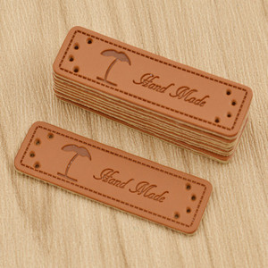 50 vnt Personality Mutli modelio siuvimo rankų darbo PU odos etiketės drabužių maišelio rankdarbiams dekoruoti