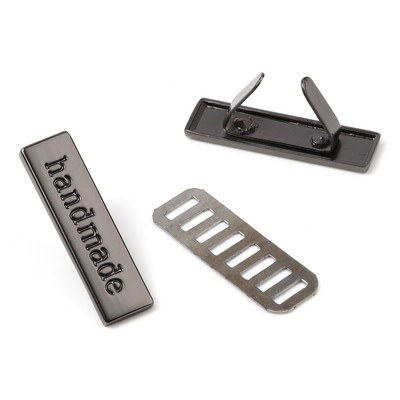 5 rinkiniai Metalinės etiketės Žymos Rankų darbo „Pasidaryk pats“ laiškas drabužiams Džinsai Batai Krepšiai Stačiakampis Rankų darbo spausdinta etiketė Siuvimo etiketės Amatai