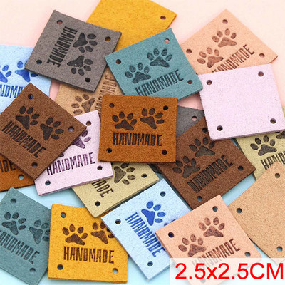 20db Handmadne Bőr Címkék Fonal Golyó Szív Kézzel Készített Szeretettel Címke Varrás Címkék Ruhatáskákhoz Kalapok Kötés Kiegészítők