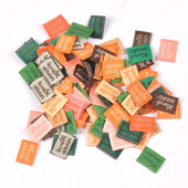 11x15mm Šarene naljepnice Pribor za šivanje Ručno izrađene oznake za odjeću Utisnuta naljepnica sa zastavom za DIY torbe za odjeću Dodaci 100 kom c2393