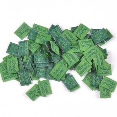 11x15mm Šarene naljepnice Pribor za šivanje Ručno izrađene oznake za odjeću Utisnuta naljepnica sa zastavom za DIY torbe za odjeću Dodaci 100 kom c2393