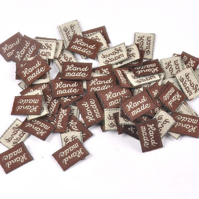 11x15mm Šarene naljepnice Pribor za šivanje Ručno izrađene oznake za odjeću Utisnuta naljepnica sa zastavom za DIY torbe za odjeću Dodaci 100 kom c2393