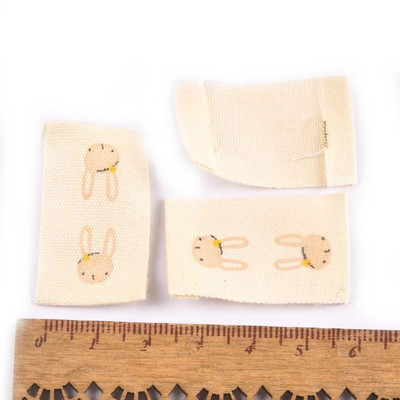 Mješovite pamučne tkane naljepnice s otisnutim životinjama za DIY pribor za šivanje Odjevne tkanine Obuća Torbe Oznake za odjeću 50 komada c2244