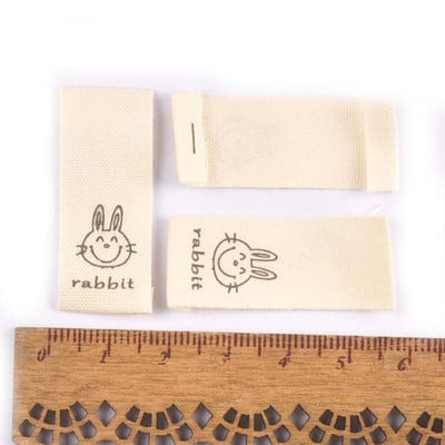 Mješovite pamučne tkane naljepnice s otisnutim životinjama za DIY pribor za šivanje Odjevne tkanine Obuća Torbe Oznake za odjeću 50 komada c2244