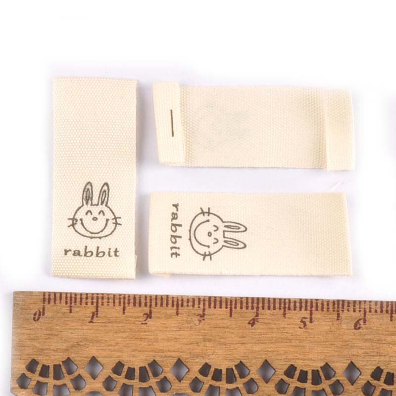 Mješovite pamučne tkane naljepnice s otisnutim životinjama za DIY pribor za šivanje Odjevne tkanine Obuća Torbe Oznake za odjeću 50 komada c2244