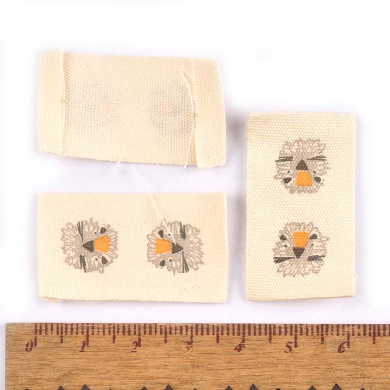 Mješovite pamučne tkane naljepnice s otisnutim životinjama za DIY pribor za šivanje Odjevne tkanine Obuća Torbe Oznake za odjeću 50 komada c2244