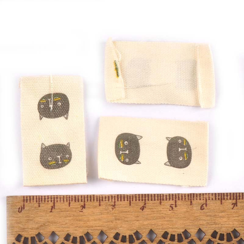 Mješovite pamučne tkane naljepnice s otisnutim životinjama za DIY pribor za šivanje Odjevne tkanine Obuća Torbe Oznake za odjeću 50 komada c2244