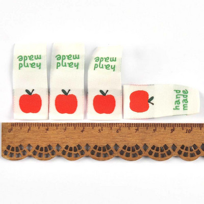 50Gb Jauna multfilmu kūka/ābolu/siera izšūšanas etiķetes apģērba piederumu šūšanai. DIY soma Apavi Birkas Amatniecība Roku darbs Piederumi