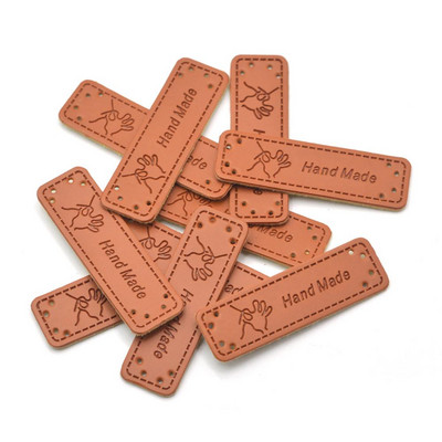 KALASO Nagyker 30db Kézzel készített címkék Címkék Ruházat Ruha PU bőr Kézzel készített Farmer Táskák Cipők Barkács varrás kellékek