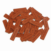 25/50/100 vnt Mažos rankų darbo odinės drabužių etiketės dovanų kepurei Siuvamos odinės etiketės Rankų darbo odinė oda, pasidaryk pats, dekoratyvinės etiketės