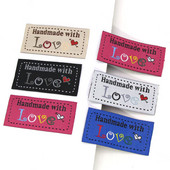 50 db, kézzel készített szerelmes ruhával címkék Kézzel készített címkék ruhákhoz varrás címkecímke barkácsolás sapka/ajándék/táska ruhatartozékok 50x25mm