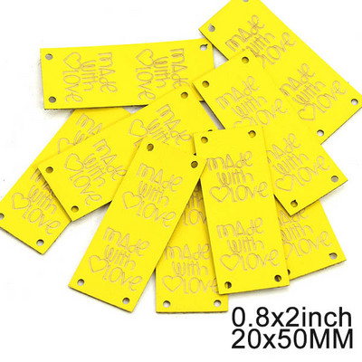 20 vnt. rankų darbo su meilės etiketėmis drabužiams. Odinės etiketės siuvimo reikmenys Rankų darbo etiketės, skirtos audeklinėms kepurėms Mezgimas „pasidaryk pats“