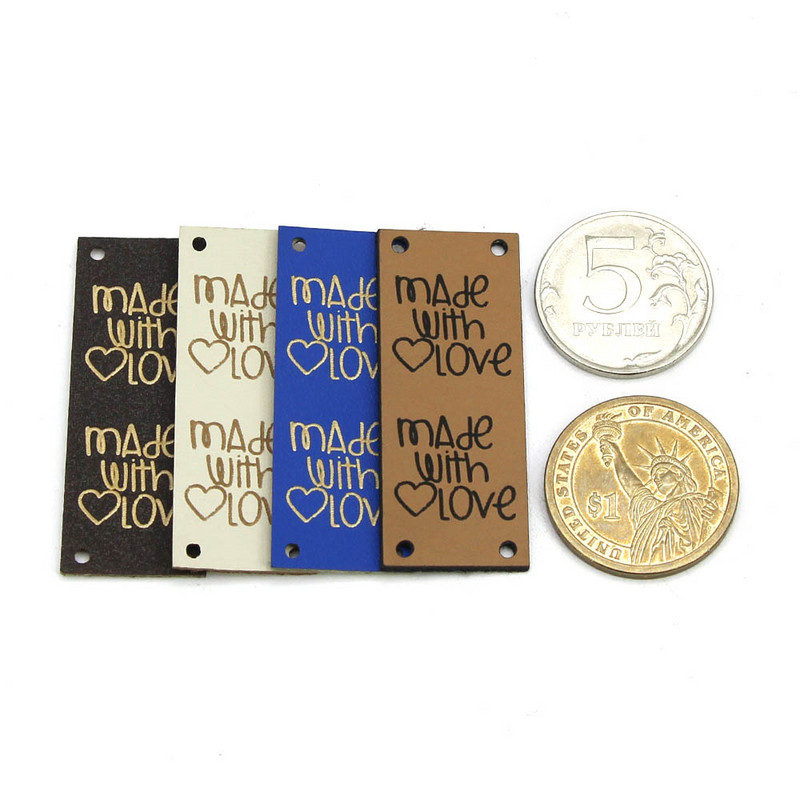 20 vnt. rankų darbo su meilės etiketėmis drabužiams. Odinės etiketės siuvimo reikmenys Rankų darbo etiketės, skirtos audeklinėms kepurėms Mezgimas „pasidaryk pats“