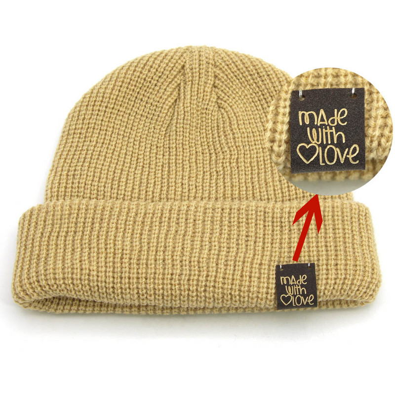 20 vnt. rankų darbo su meilės etiketėmis drabužiams. Odinės etiketės siuvimo reikmenys Rankų darbo etiketės, skirtos audeklinėms kepurėms Mezgimas „pasidaryk pats“