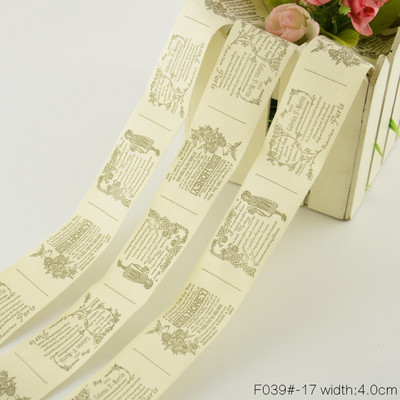 Teramila puuvillased rõivasildid paelad 2 m / partii Etiketid Käsitsi valmistatud DIY õmblemine Käsitöö riided Tekitarvikud 2,5 cm 3 cm 4 cm Laius