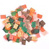 100 τεμ./παρτίδα Πολύχρωμες ετικέτες ρούχων Χειροποίητες ανάγλυφες ετικέτες για εκτύπωση τσαντών ενδυμάτων Αξεσουάρ ραπτικής DIY C2393