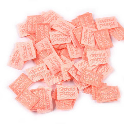 100 τεμ./παρτίδα Πολύχρωμες ετικέτες ρούχων Χειροποίητες ανάγλυφες ετικέτες για εκτύπωση τσαντών ενδυμάτων Αξεσουάρ ραπτικής DIY C2393