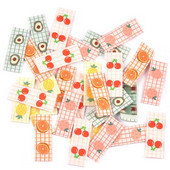 50 kom/lot Naljepnice s voćem iz crtanih filmova Vez naljepnice na tkanini Šivanje odjeće DIY Oznaka zastave za odjeću Dodaci za ručne rukotvorine C2889