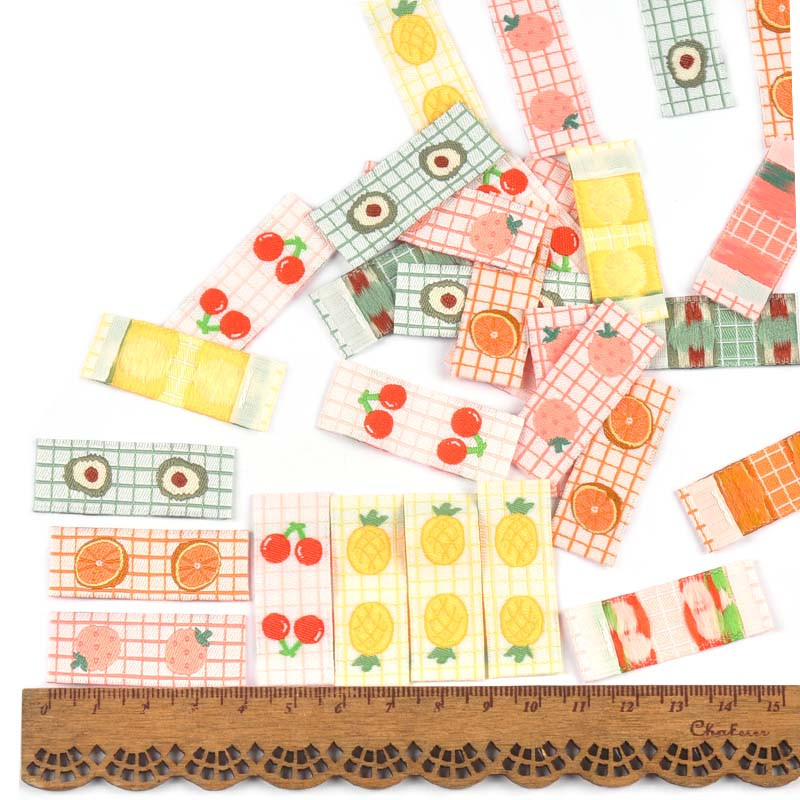 50 kom/lot Naljepnice s voćem iz crtanih filmova Vez naljepnice na tkanini Šivanje odjeće DIY Oznaka zastave za odjeću Dodaci za ručne rukotvorine C2889