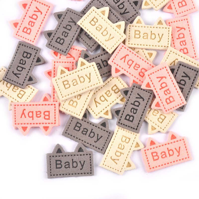 20 komada Mješovite slatke naljepnice za uši Reljefni pribor za odjeću Pribor za šivanje Torbe Oznake Njega Odjevni predmeti Rukotvorine Ručni pribor DIY 19x26 mm