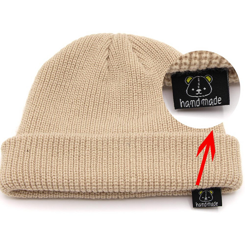 50 komada slatke pande Ručno izrađene etikete Crno-bijele oznake od pamučne tkanine za odjeću Ručno izrađene etikete Dodaci za odjeću 25*45 MM