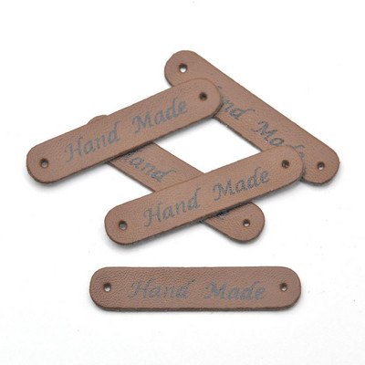 30 db Kézzel készített címkék Címkék Ruha Ruha PU bőr címke kézzel készített farmertáskák barkácsolás kézműves kötés varrás kellékek