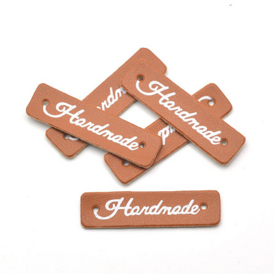 30 db Kézzel készített címkék Címkék Ruha Ruha PU bőr címke kézzel készített farmertáskák barkácsolás kézműves kötés varrás kellékek