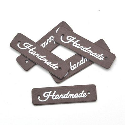 30 db Kézzel készített címkék Címkék Ruha Ruha PU bőr címke kézzel készített farmertáskák barkácsolás kézműves kötés varrás kellékek
