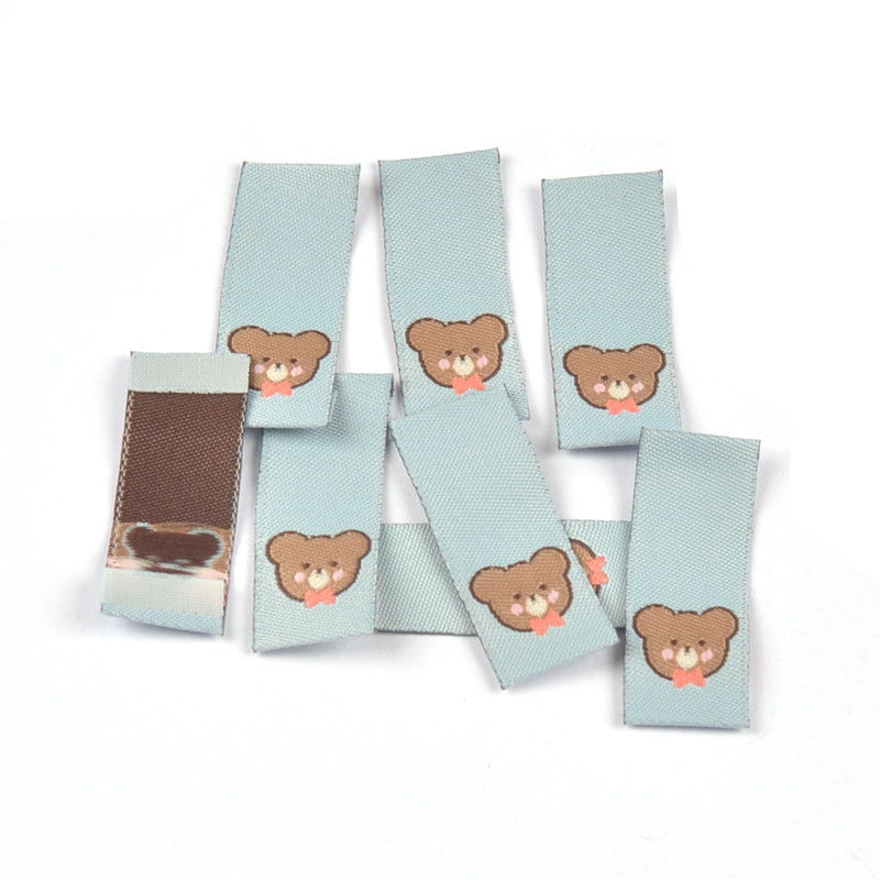 50gab. jauktas multfilmas dzīvnieki Izšūšanas etiķetes apģērba šūšanai, rokām darināti aksesuāri, apģērbi, etiķetes, kopšanas somas Logotips.