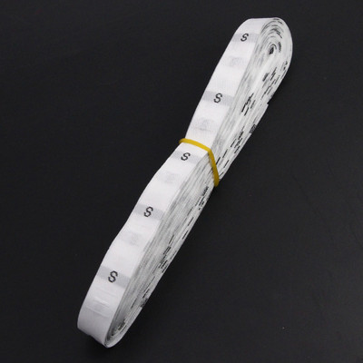 500 vnt Dydžio etiketės Juoda balta medvilnė etiketės Austos etiketės drabužiams Audiniai Drabužių siuvimo priedai XS SML XL 2XL 3XL 4XL