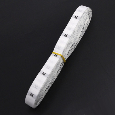 500 vnt Dydžio etiketės Juoda balta medvilnė etiketės Austos etiketės drabužiams Audiniai Drabužių siuvimo priedai XS SML XL 2XL 3XL 4XL