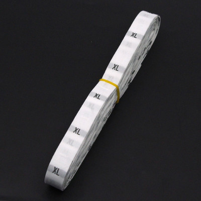 500 vnt Dydžio etiketės Juoda balta medvilnė etiketės Austos etiketės drabužiams Audiniai Drabužių siuvimo priedai XS SML XL 2XL 3XL 4XL