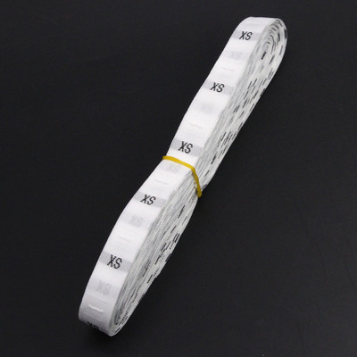 500 vnt Dydžio etiketės Juoda balta medvilnė etiketės Austos etiketės drabužiams Audiniai Drabužių siuvimo priedai XS SML XL 2XL 3XL 4XL