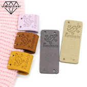 20 vnt. Brid Kabančios etiketės Rankų darbo Etiketė Drabužiams Kawaii Animal Leather Etikečių etiketės Kepurėms Megzti Dekoro Siuvimo Priedai