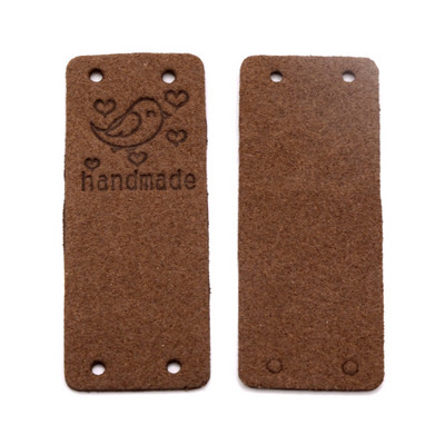 20 vnt. Brid Kabančios etiketės Rankų darbo Etiketė Drabužiams Kawaii Animal Leather Etikečių etiketės Kepurėms Megzti Dekoro Siuvimo Priedai