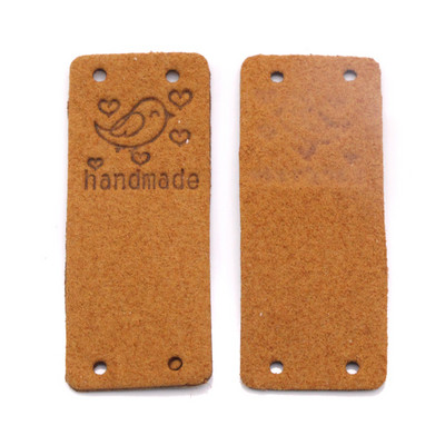 20 vnt. Brid Kabančios etiketės Rankų darbo Etiketė Drabužiams Kawaii Animal Leather Etikečių etiketės Kepurėms Megzti Dekoro Siuvimo Priedai