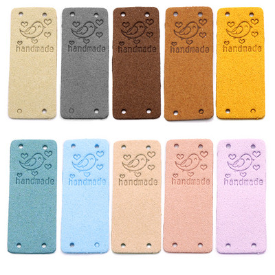 20 vnt. Brid Kabančios etiketės Rankų darbo Etiketė Drabužiams Kawaii Animal Leather Etikečių etiketės Kepurėms Megzti Dekoro Siuvimo Priedai