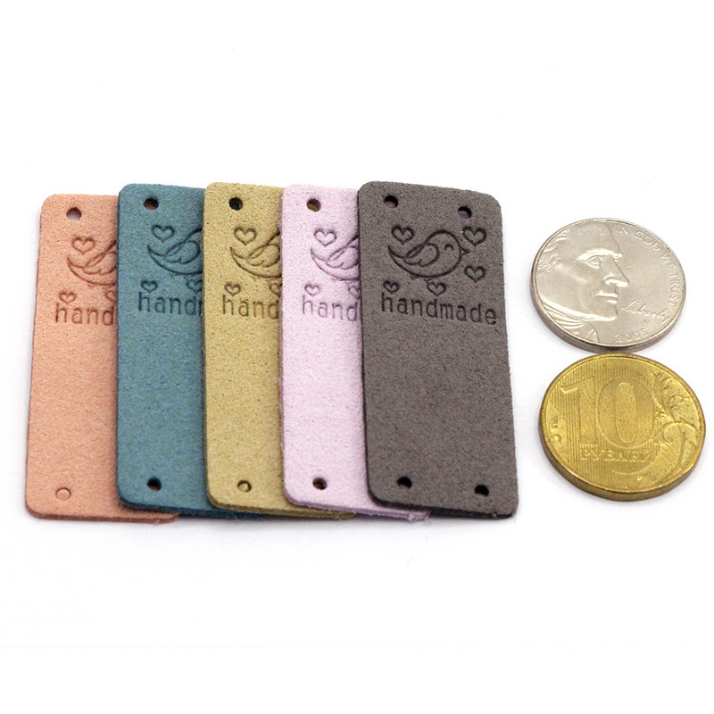 20 vnt. Brid Kabančios etiketės Rankų darbo Etiketė Drabužiams Kawaii Animal Leather Etikečių etiketės Kepurėms Megzti Dekoro Siuvimo Priedai