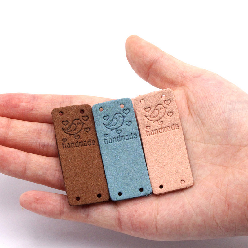 20 vnt. Brid Kabančios etiketės Rankų darbo Etiketė Drabužiams Kawaii Animal Leather Etikečių etiketės Kepurėms Megzti Dekoro Siuvimo Priedai
