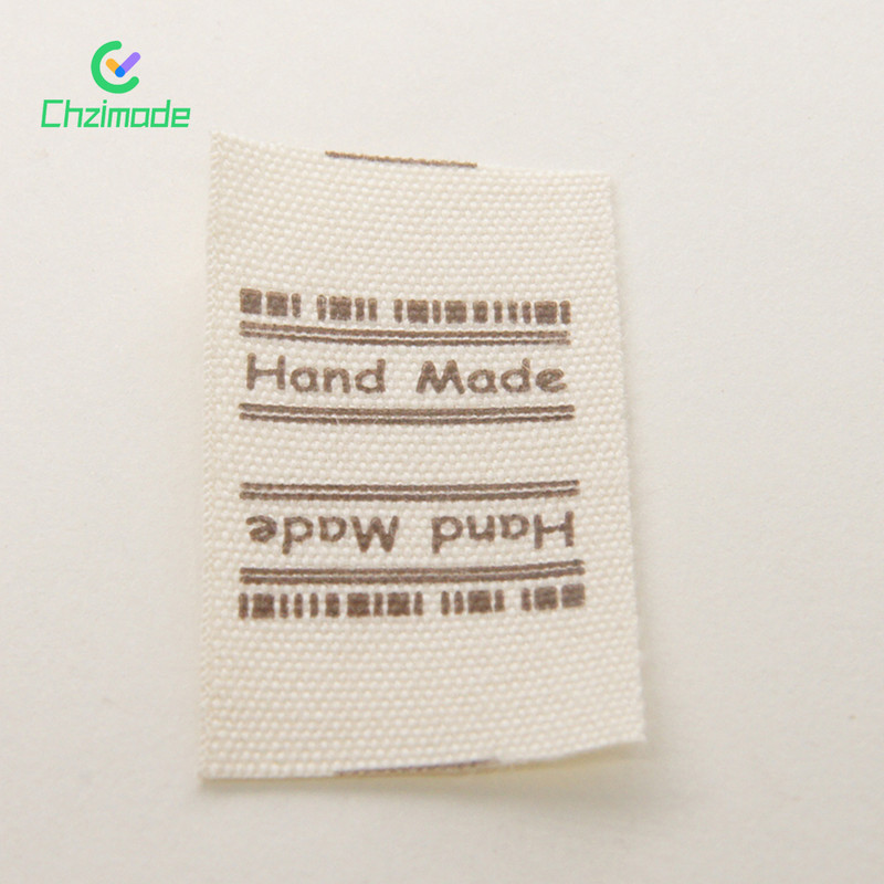 20 KOM. Perive pamučne dvostrane naljepnice Oznake Ručno izrađene presavijene na pola Zakrpe za šivanje odjeće Aplicirana značka DIY pribor za rukotvorine