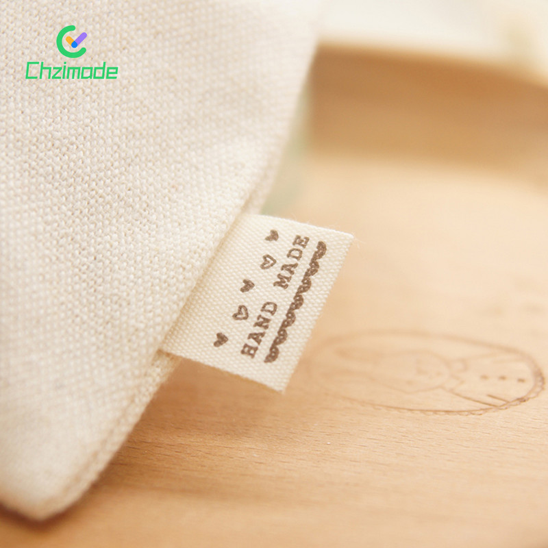 20 KOM. Perive pamučne dvostrane naljepnice Oznake Ručno izrađene presavijene na pola Zakrpe za šivanje odjeće Aplicirana značka DIY pribor za rukotvorine