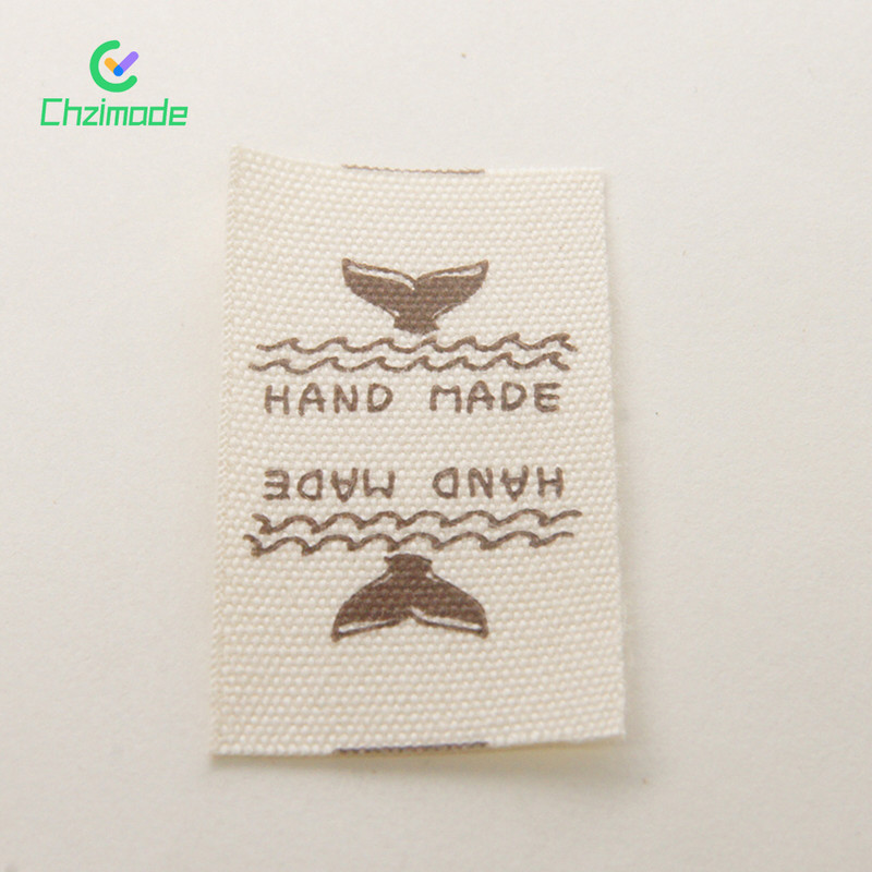 20 KOM. Perive pamučne dvostrane naljepnice Oznake Ručno izrađene presavijene na pola Zakrpe za šivanje odjeće Aplicirana značka DIY pribor za rukotvorine