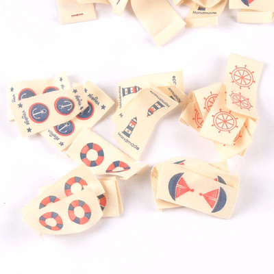 50 vnt Mix Beige Spausdintos austinės etiketės Drabužių priežiūrai Etiketės siuvimo reikmenys Batai Krepšys Plaunamas drabužių etiketės „Pasidaryk pats“ aksesuaras c2394